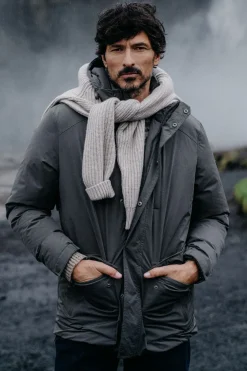 OOTO Parka acolchada capucha Gris Best