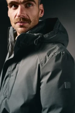 OOTO Parka acolchada capucha Gris Best