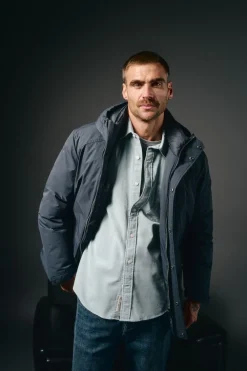 OOTO Parka acolchada capucha Azul marino Hot