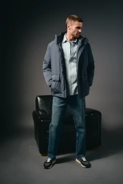 OOTO Parka acolchada capucha Azul marino Hot