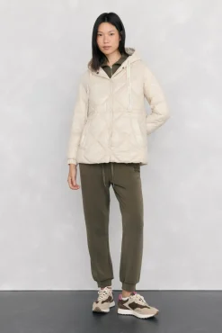 Pedro del Hierro Parka acolchada capucha Crudo Outlet