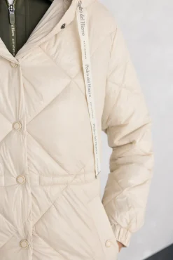 Pedro del Hierro Parka acolchada capucha Crudo Outlet