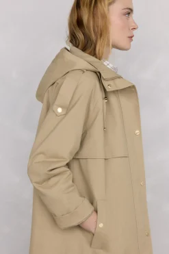 Pedro del Hierro Parka acolchada capucha Beige Online