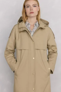 Pedro del Hierro Parka acolchada capucha Beige Online