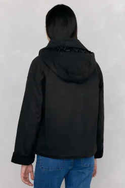 Pedro del Hierro Parka acolchada tejido encerado Marrón New