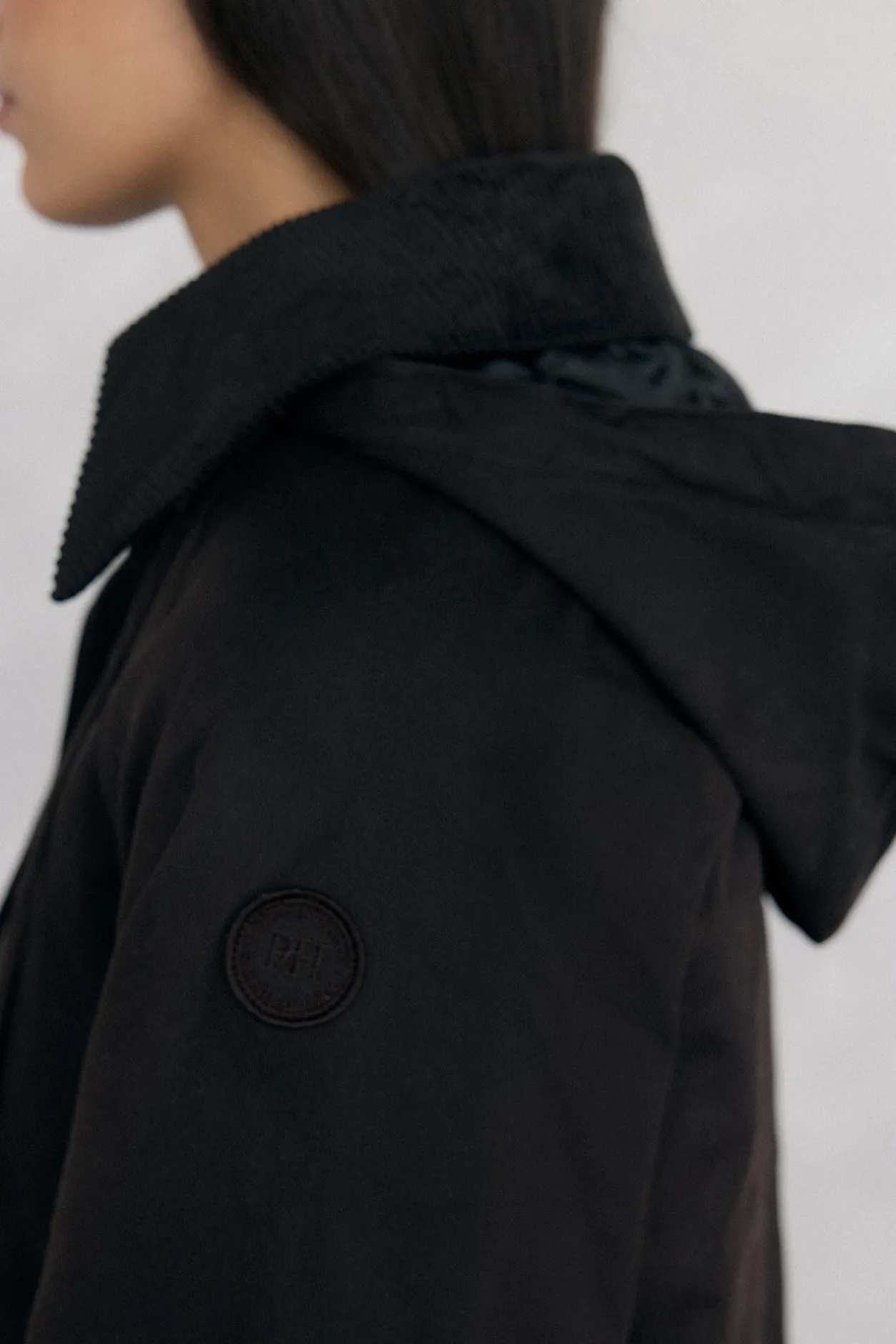 Pedro del Hierro Parka acolchada tejido encerado Marrón New