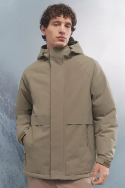Springfield Parka alcolchada térmica kaki New