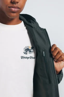 Springfield Parka algodón kaki Outlet