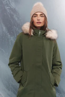 Springfield Parka capucha pelo Sorona Aura kaki Best