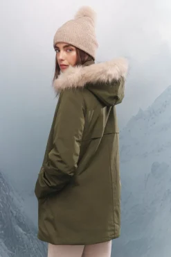Springfield Parka capucha pelo Sorona Aura kaki Best