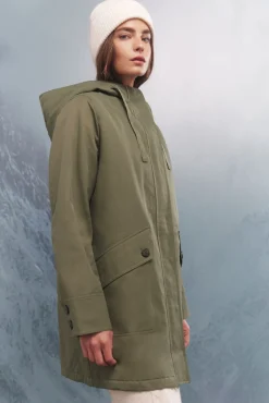 Springfield Parka capucha Sorona Aura kaki Sale