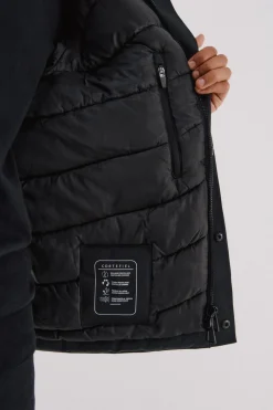 Cortefiel Parka con capucha Negro New