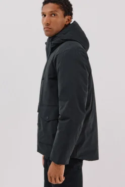 Cortefiel Parka con capucha Negro New