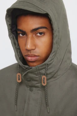 Springfield Parka corta acolchada kaki Sale