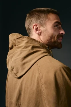 OOTO Parka corta algodón Marr&oacute;n Discount