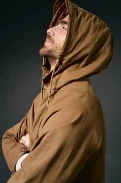 OOTO Parka corta algodón Marr&oacute;n Discount