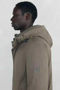Pedro del Hierro Parka corta capucha Beige Hot