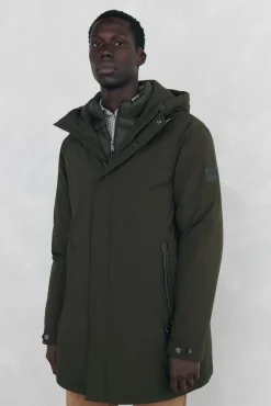 Pedro del Hierro Parka corta capucha Verde Best