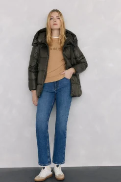 Pedro del Hierro Parka corta capucha Verde Hot