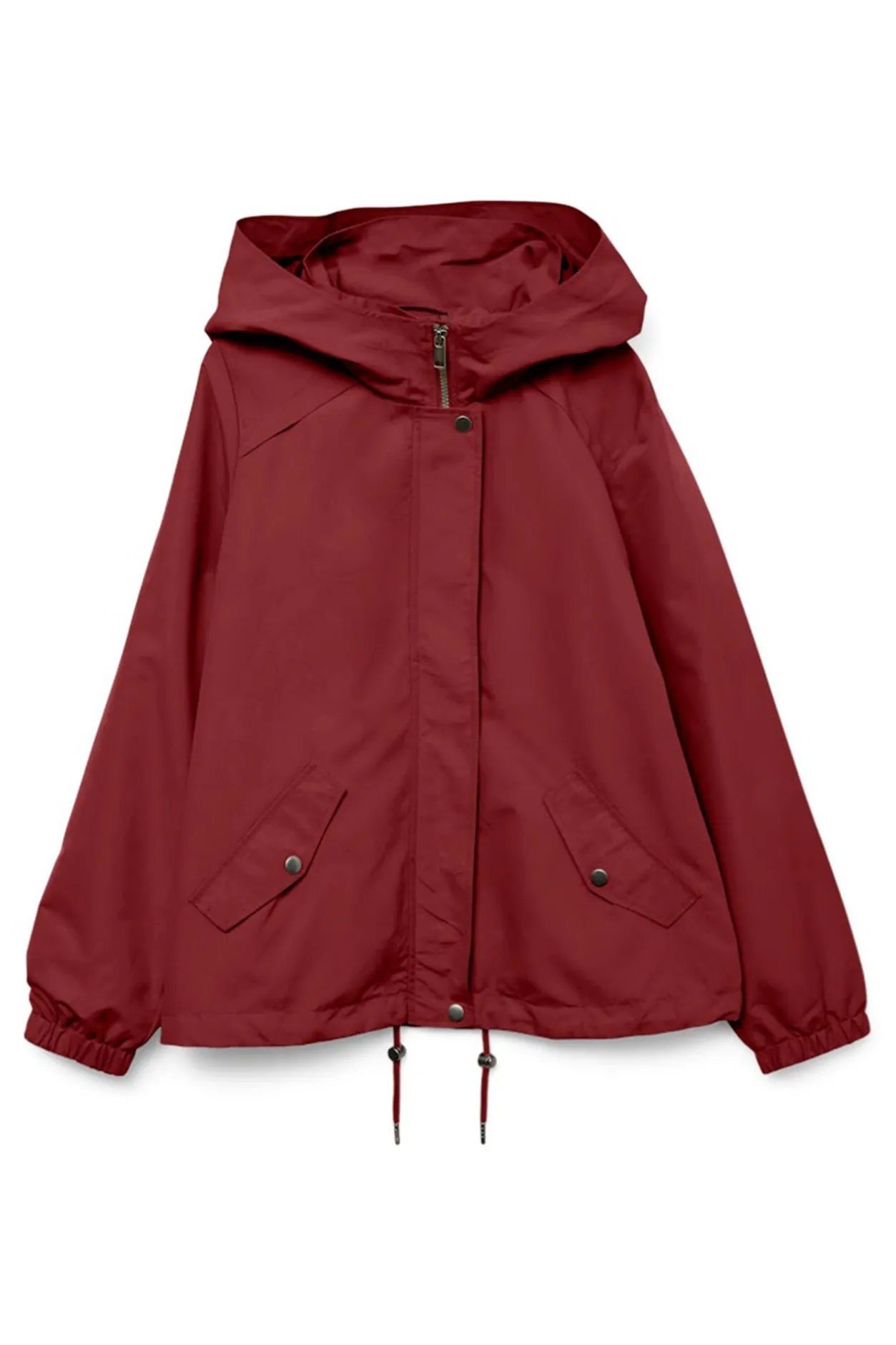 Vero Moda Curve Parka corta con capucha talla grande Rojo Discount
