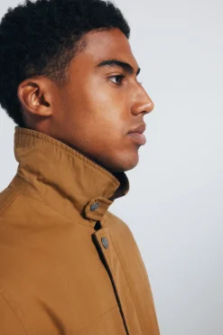 Springfield Parka corta cuello pana amarillo Best