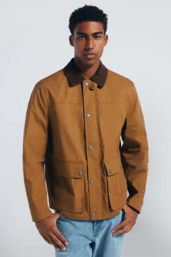 Springfield Parka corta cuello pana amarillo Best