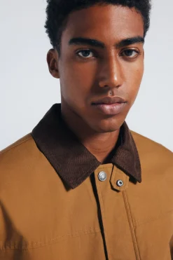 Springfield Parka corta cuello pana amarillo Best