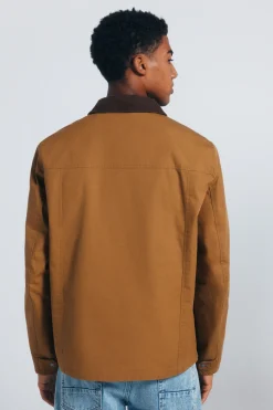 Springfield Parka corta cuello pana amarillo Best