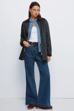 Springfield Parka encerada verde Online