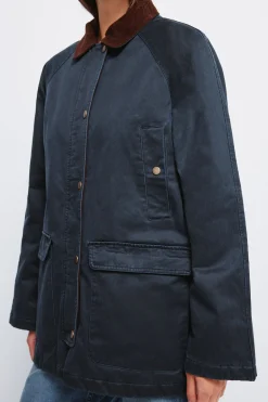 Springfield Parka encerada azul Online