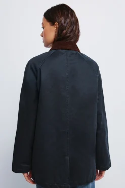 Springfield Parka encerada azul Online