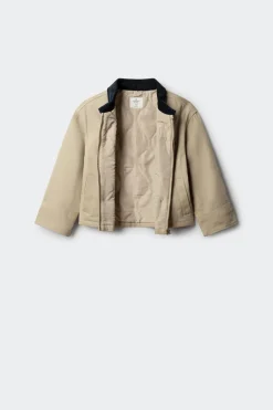 Springfield Kids Parka estrella para niña beige