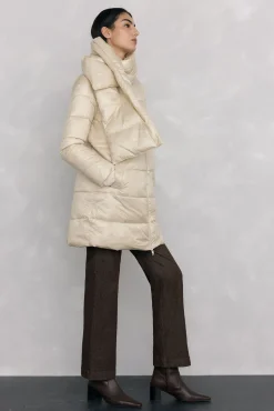 Pedro del Hierro Parka larga bufanda Crudo Discount