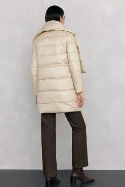 Pedro del Hierro Parka larga bufanda Crudo Discount