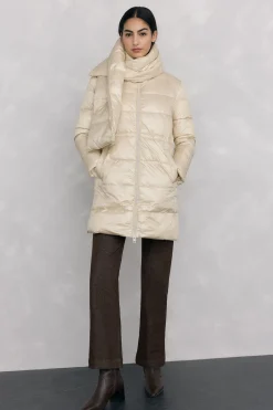 Pedro del Hierro Parka larga bufanda Crudo Discount
