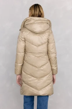 Pedro del Hierro Parka larga capucha Crudo