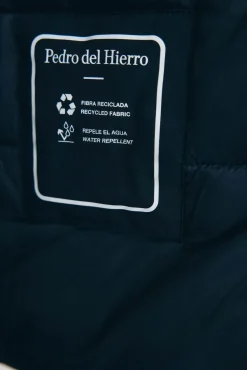 Pedro del Hierro Parka larga capucha con vistas Azul Outlet