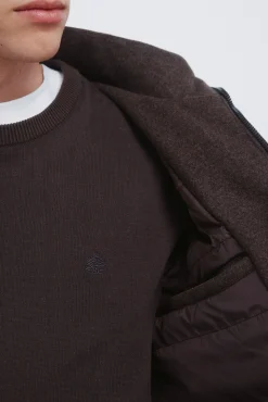 Springfield Parka larga efecto lana estampado Outlet