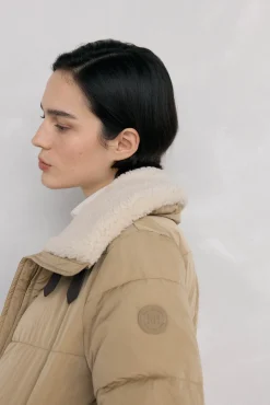 Pedro del Hierro Parka lisa borreguito Beige Best