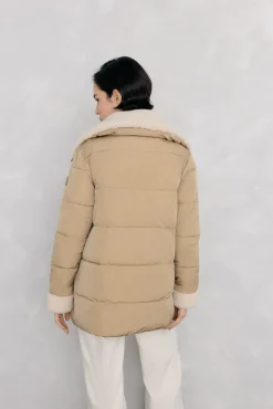 Pedro del Hierro Parka lisa borreguito Beige Best