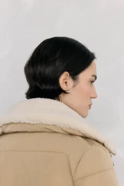 Pedro del Hierro Parka lisa borreguito Beige Best