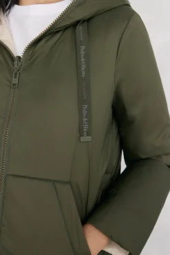 Pedro del Hierro Parka reversible capucha Verde Outlet