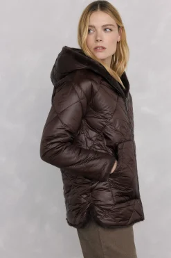 Pedro del Hierro Parka reversible pelo Marr&oacute;n Discount
