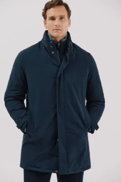 Cortefiel Parka técnica vistas desmontables Azul marino Outlet