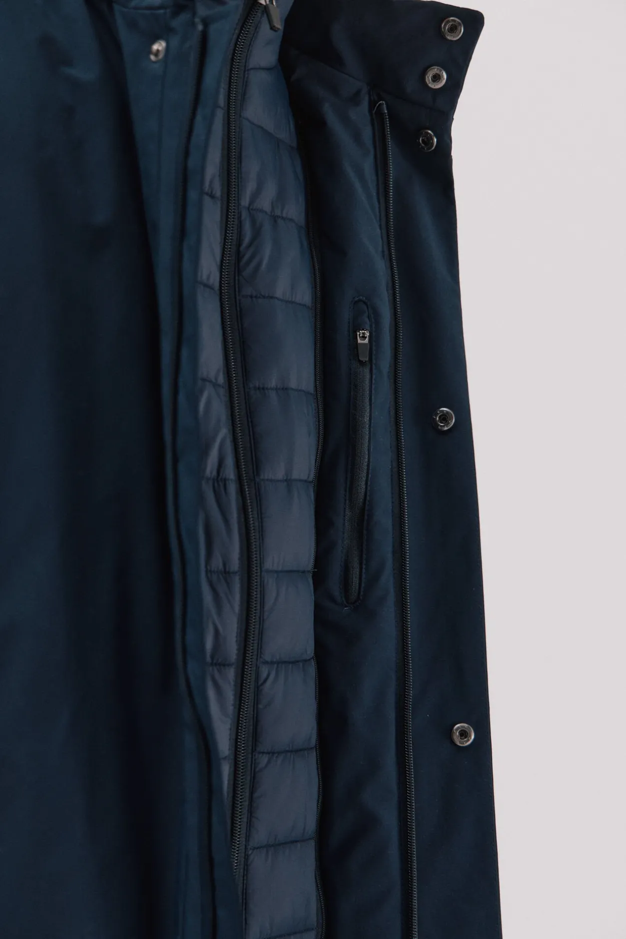 Cortefiel Parka técnica vistas desmontables Azul marino Outlet