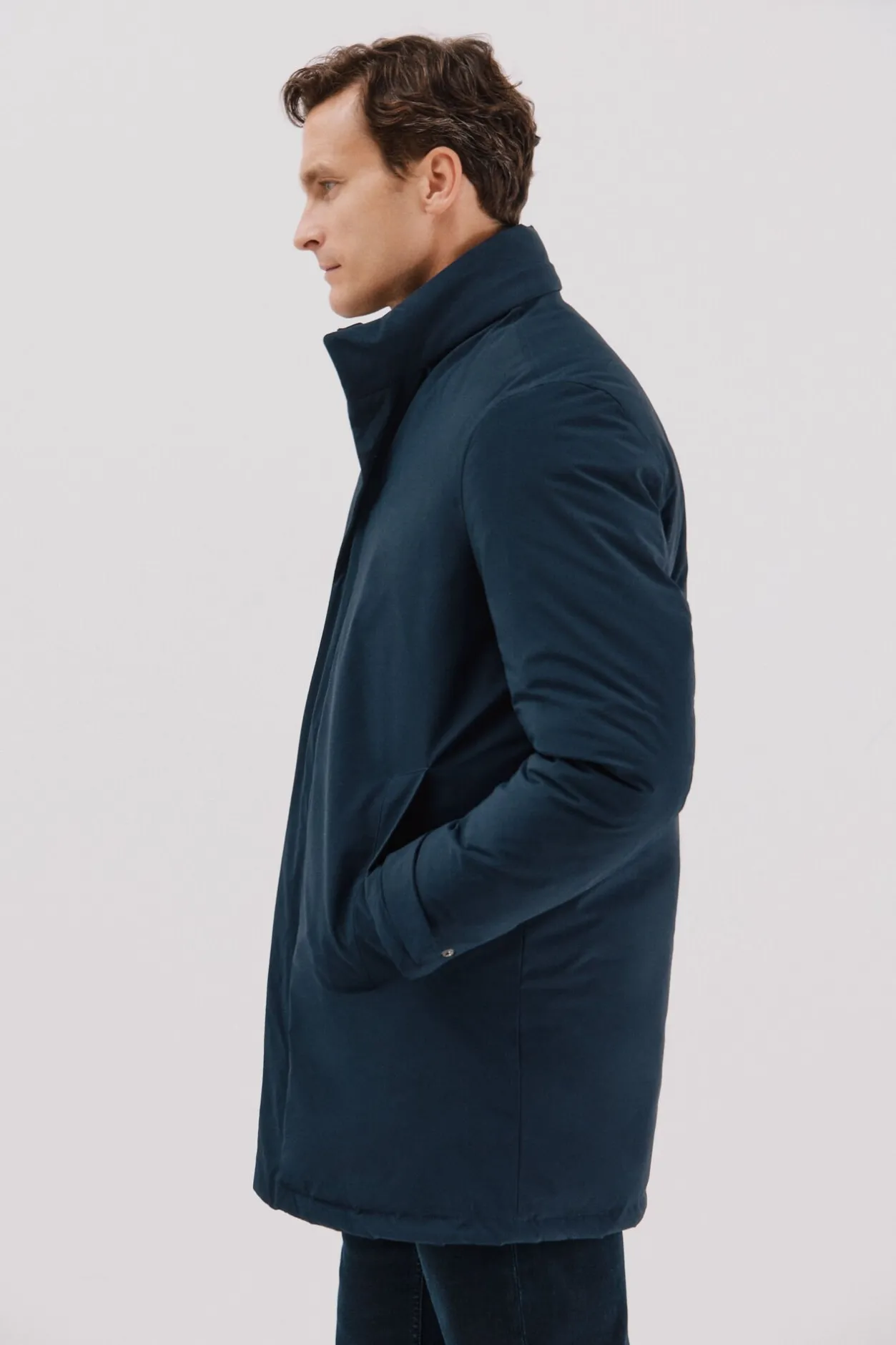 Cortefiel Parka técnica vistas desmontables Azul marino Outlet