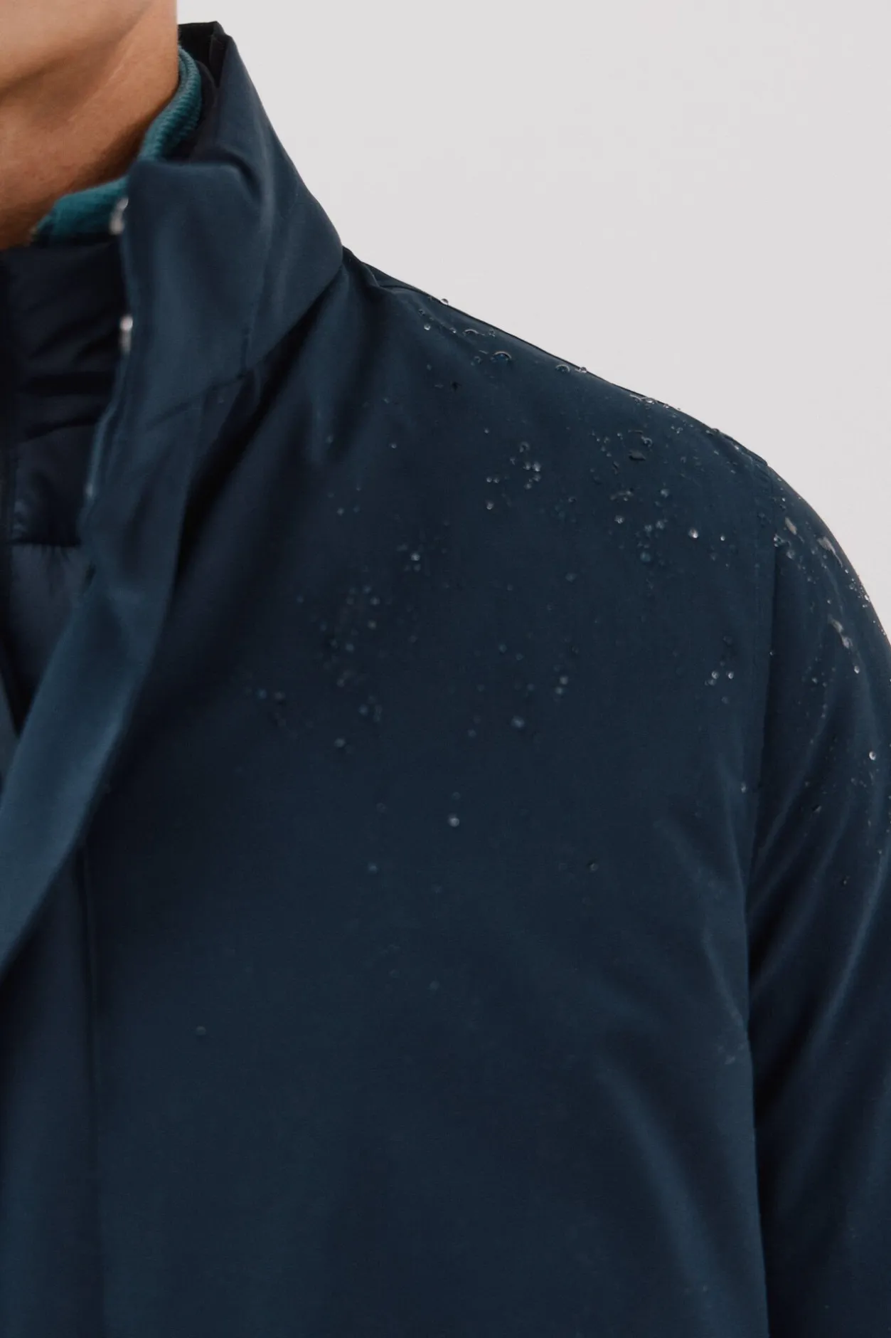 Cortefiel Parka técnica vistas desmontables Azul marino Outlet