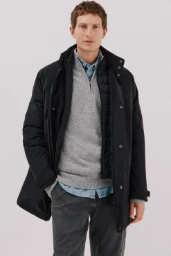 Cortefiel Parka técnica vistas desmontables Negro Online