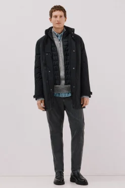 Cortefiel Parka técnica vistas desmontables Negro Online