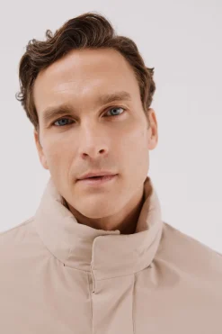 Cortefiel Parka técnica vistas desmontables Beige Outlet